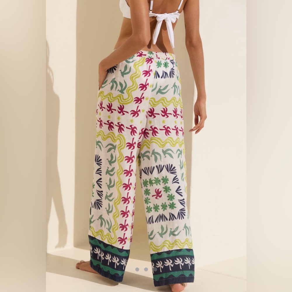 Daniella Manini x Celandine linen blend pants, small petite NWOT